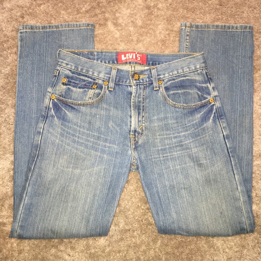Levi’s - Medium Wash 28x28 514 Jeans Slim Straight